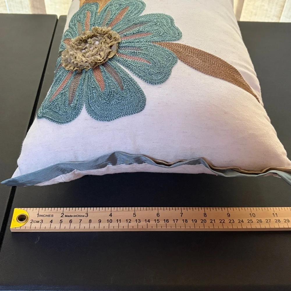 Pier 1 Cream Textured Pillow